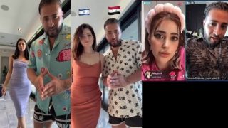 مقطع انطونيو سليمان مع الممثله الاسرائيلية