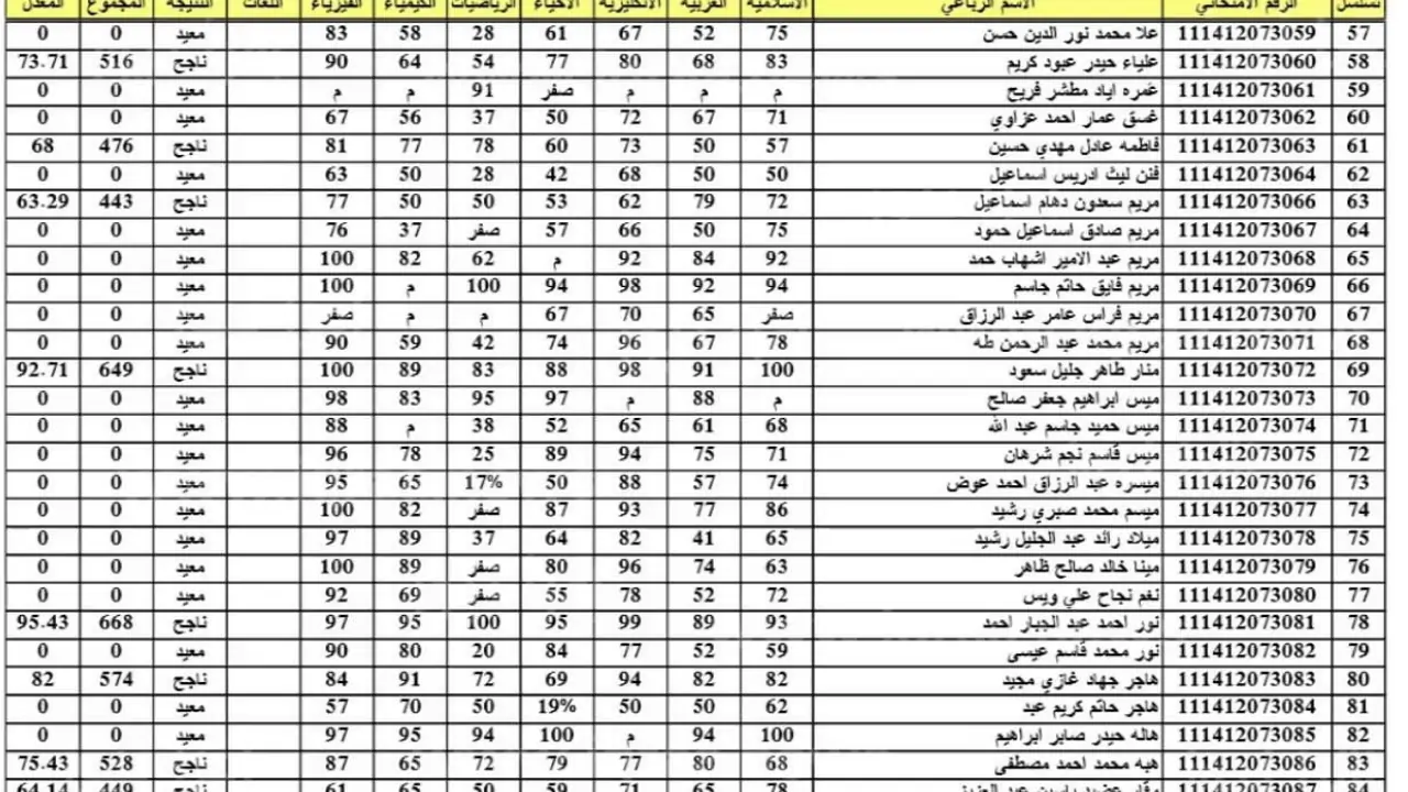رابط نتائج السادس الابتدائي 2025 الدور الأول بابل