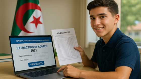 رابط الاستعلام عن نقاط نتائج المراسلة 2025 في الجزائر