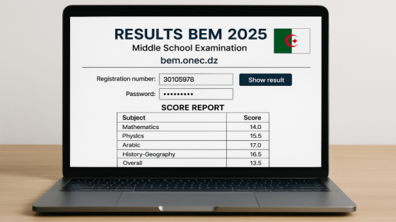 كشف نقاط نتائج التعلم المتوسط الجزائر