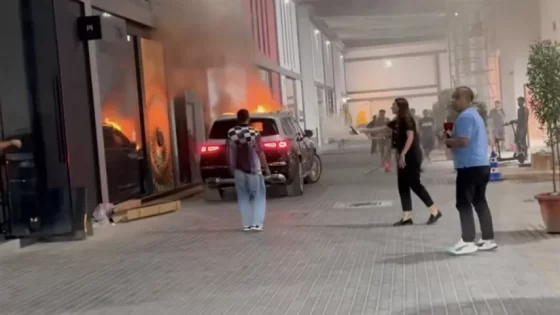 حريق سيارة أنس بوخش: السبب والتفاصيل